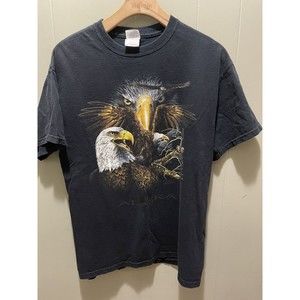 BALD EAGLE AMERICAN BALD EAGLE BIRD TEE T SHIRT Mens Medium Find 13 Eagles VTG